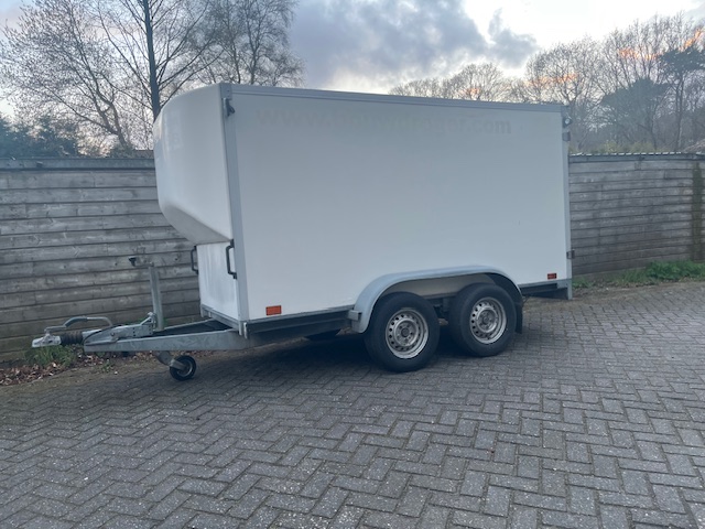 Gesloten aanhanger 300x130x150 meeste gevallen geen aanhangwagenrijbewijs nodig - Afbeelding 2