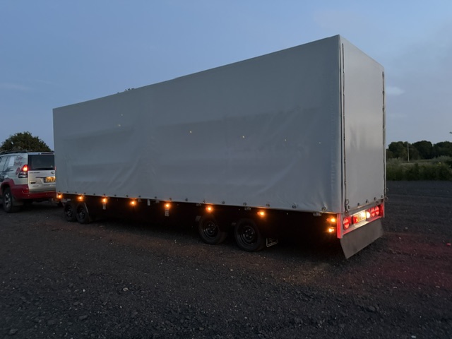 4 assige schamelwagen met huif - Afbeelding 2
